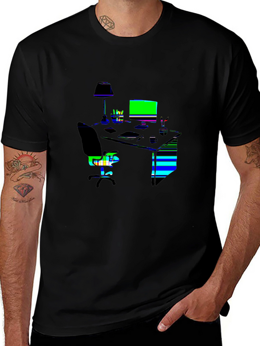 Funny Bone Tee – Office desk with