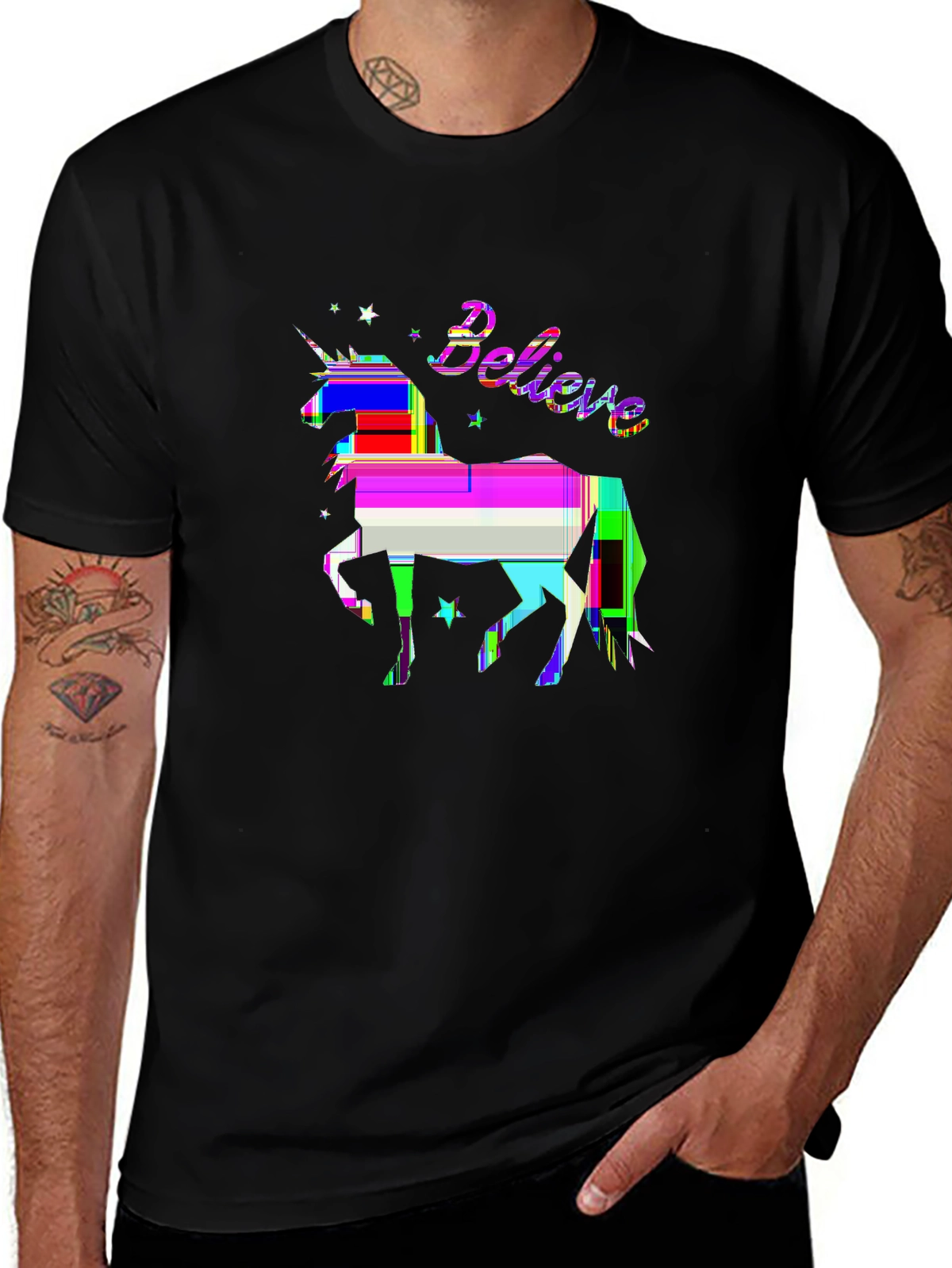 Mythical Legends Tee – Unicorn with stars