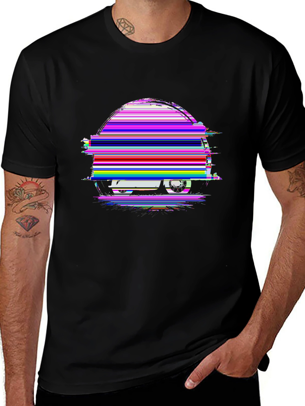 Auto Enthusiast Tee – Motorcycle silhouette sunset