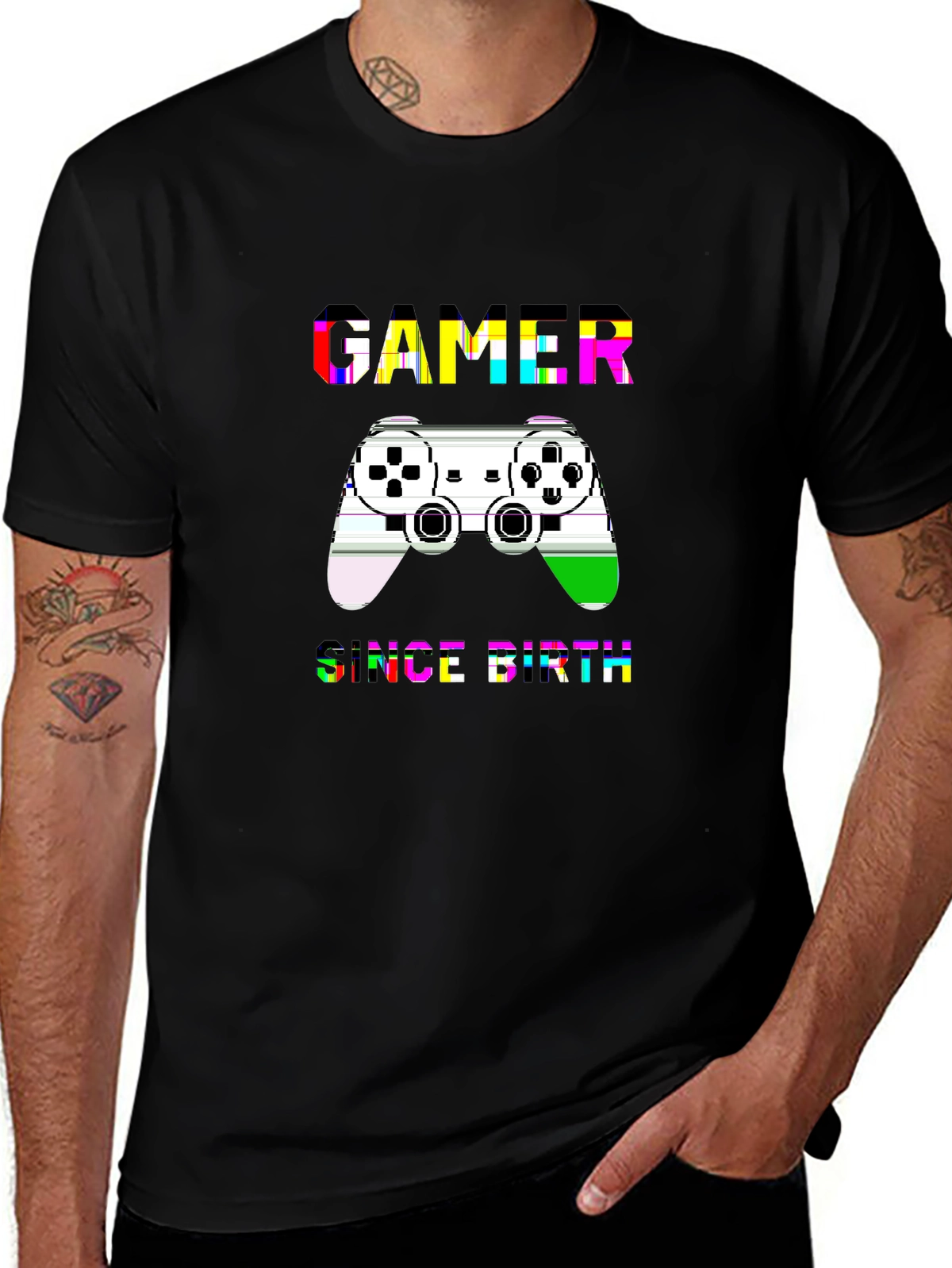 Side Hustle Tee – Gaming controller, 'GAMER