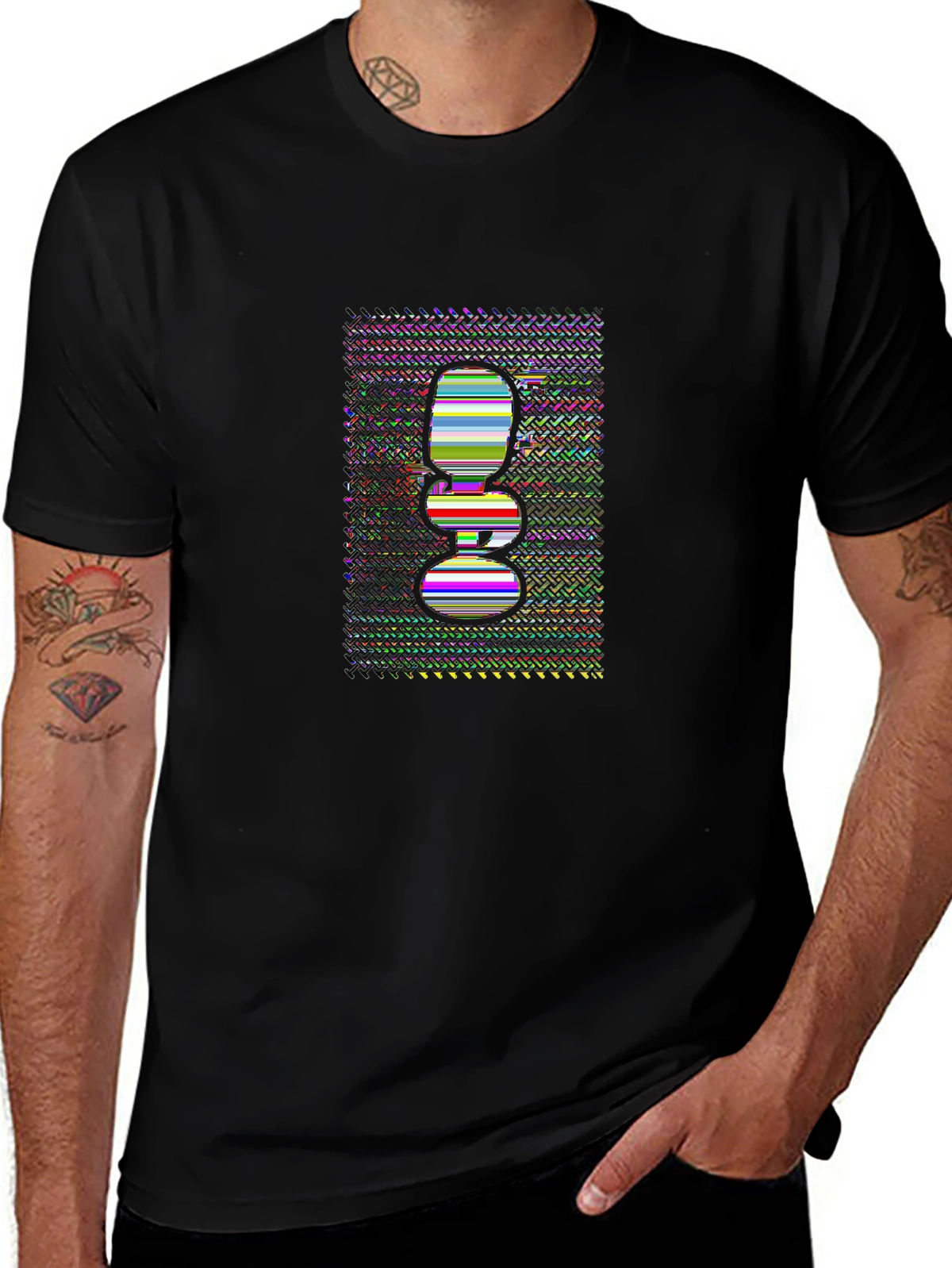 Vibes Music Tee – Microphone with stars