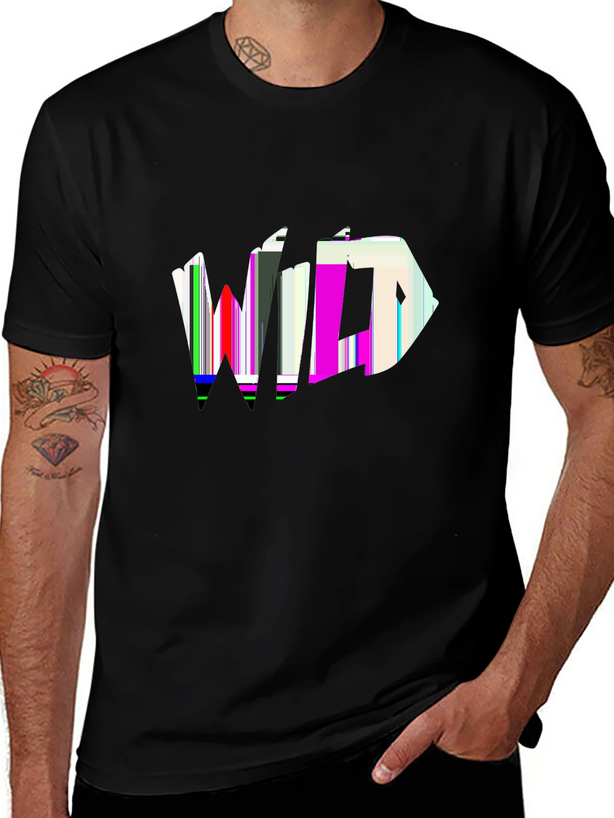 Minimal Statement Tee – Bold 'WILD' with