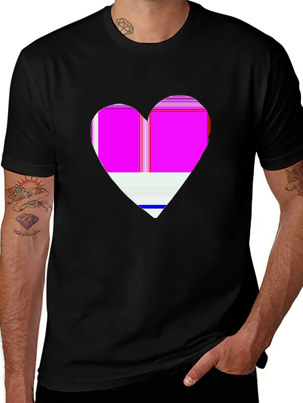 Vibes Music Tee – Piano keys heart