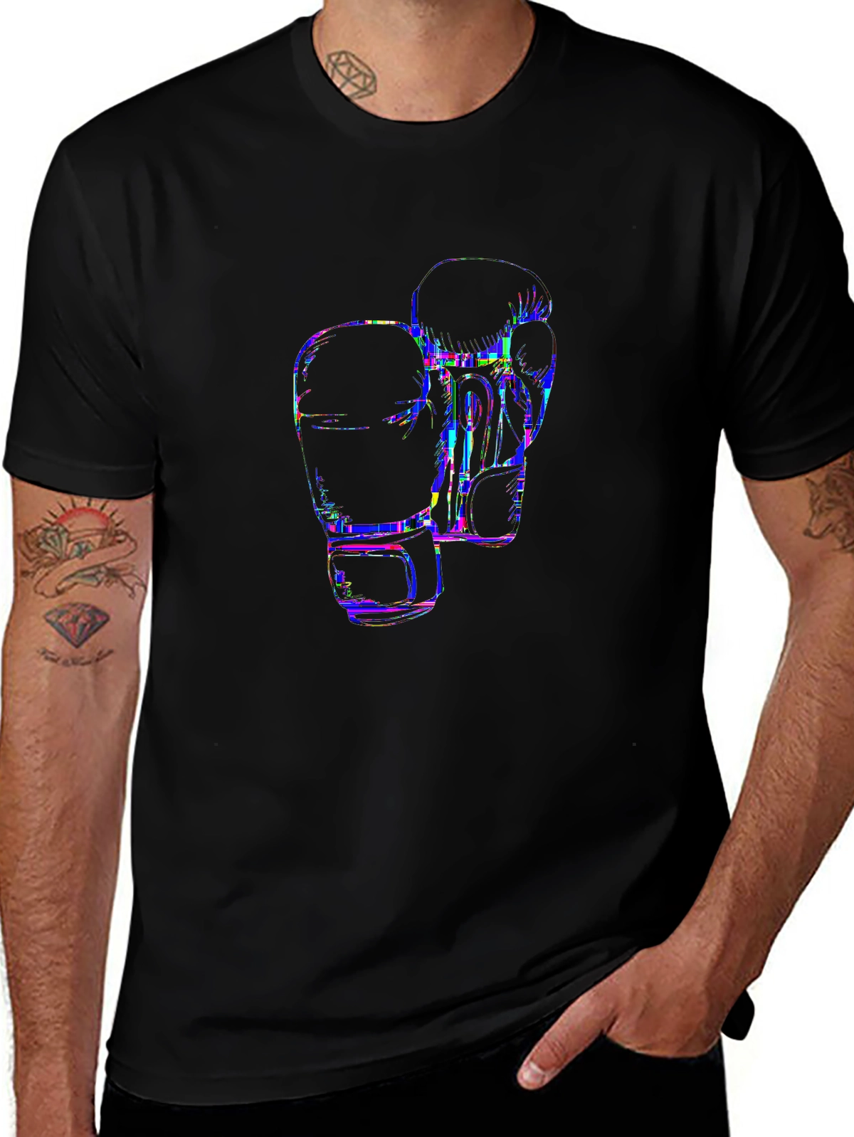 Game Day Premium Tee – Boxing gloves, 'FIGHT