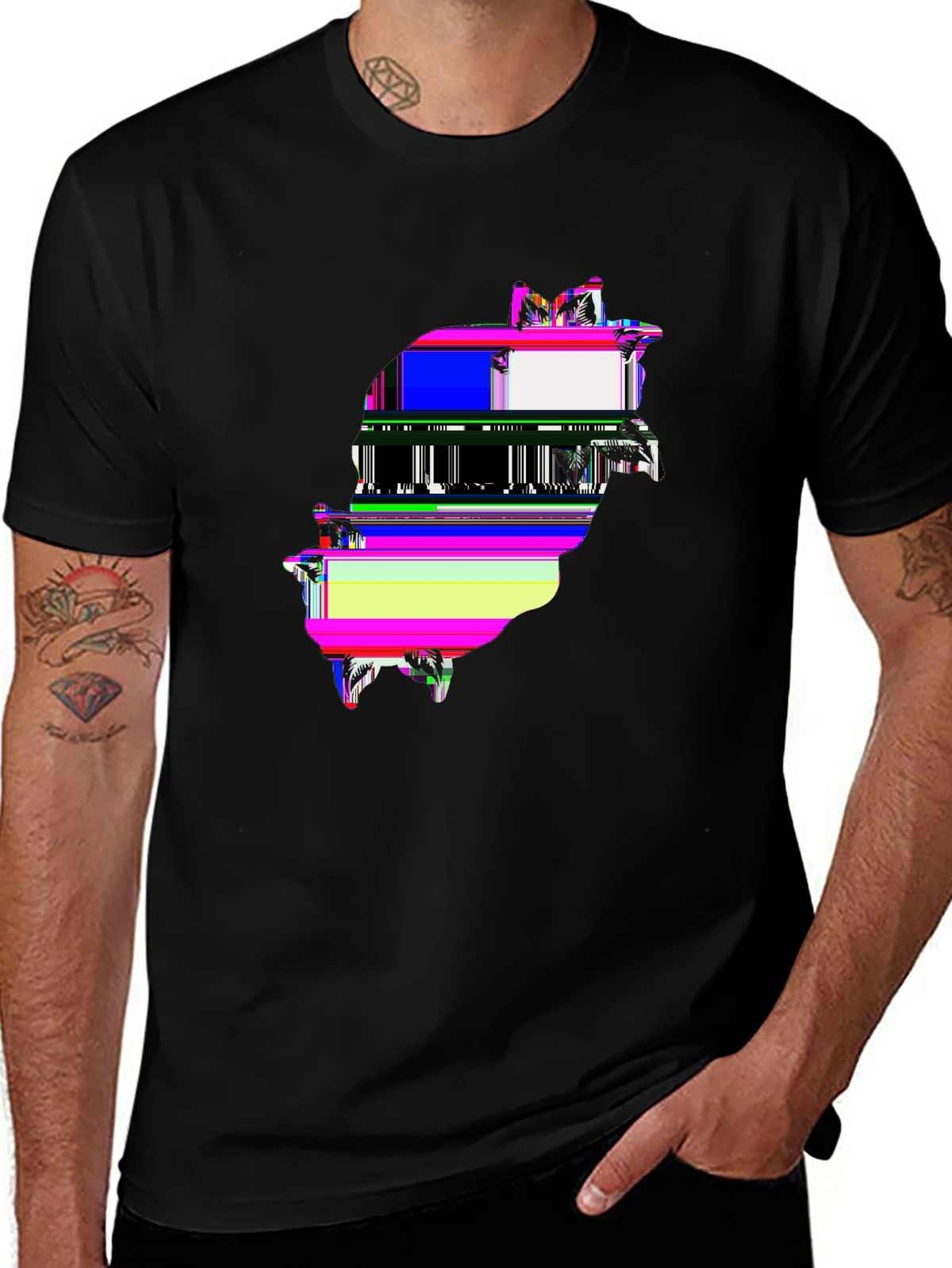 Dark Aesthetic Tee – Skull with roses