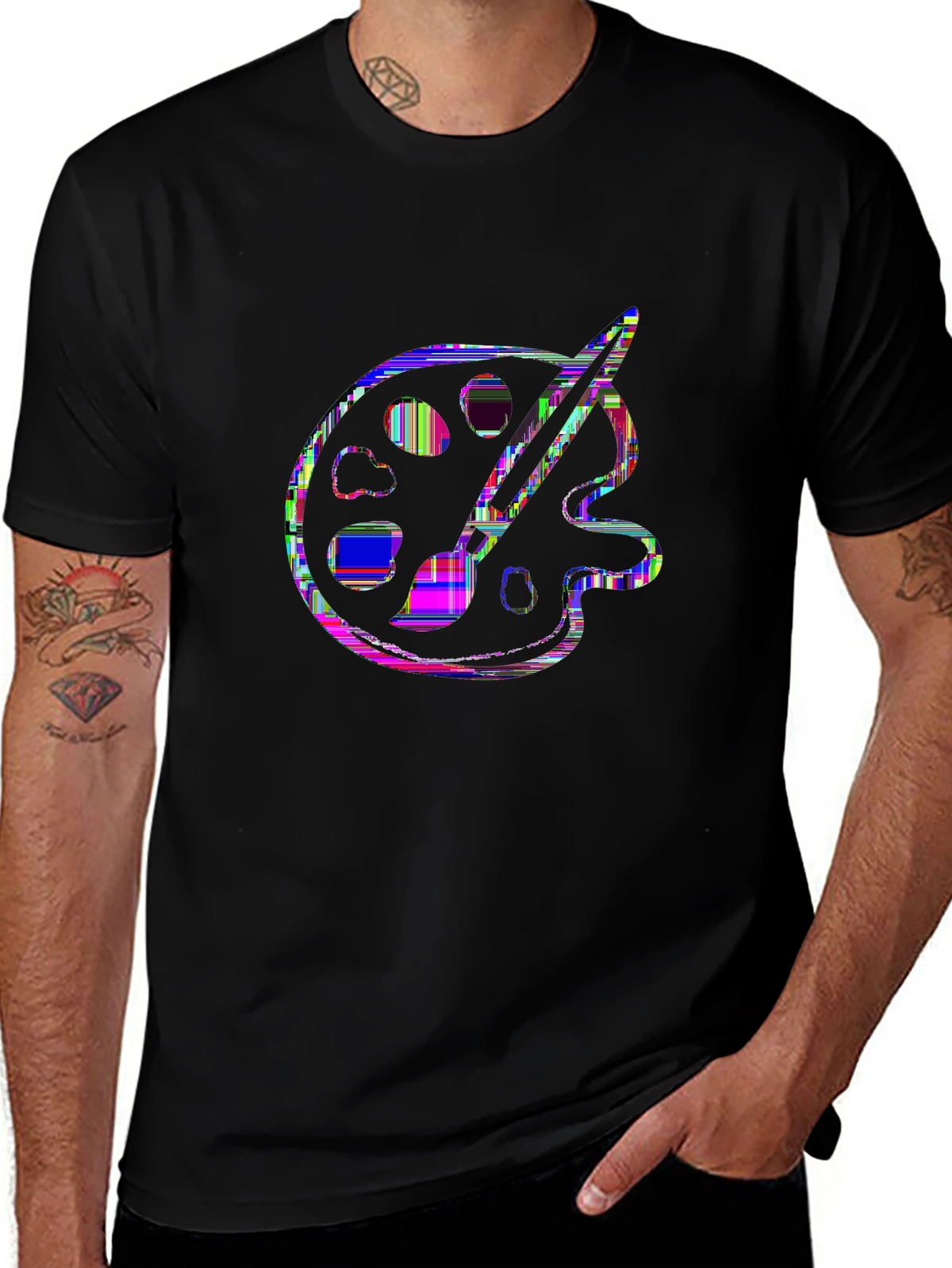 Side Hustle Tee – Paintbrush and palette