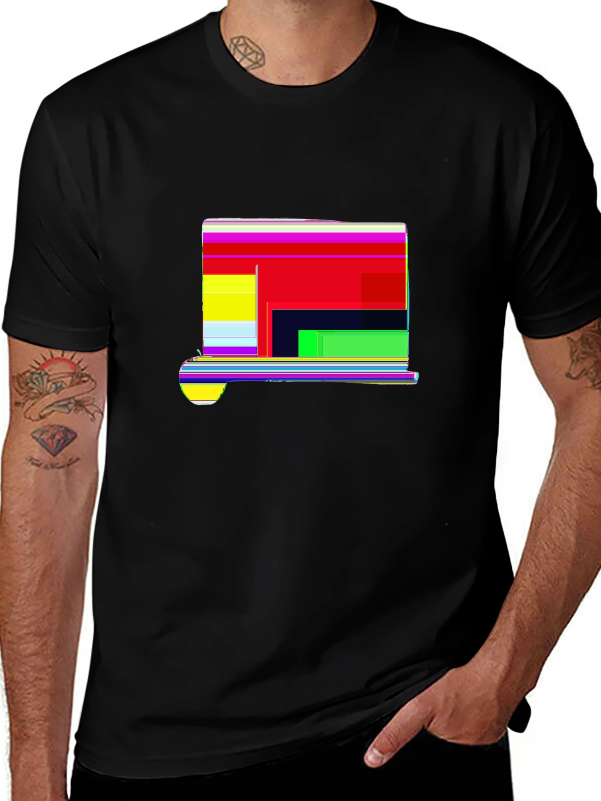 Side Hustle Tee – Chalkboard and apple