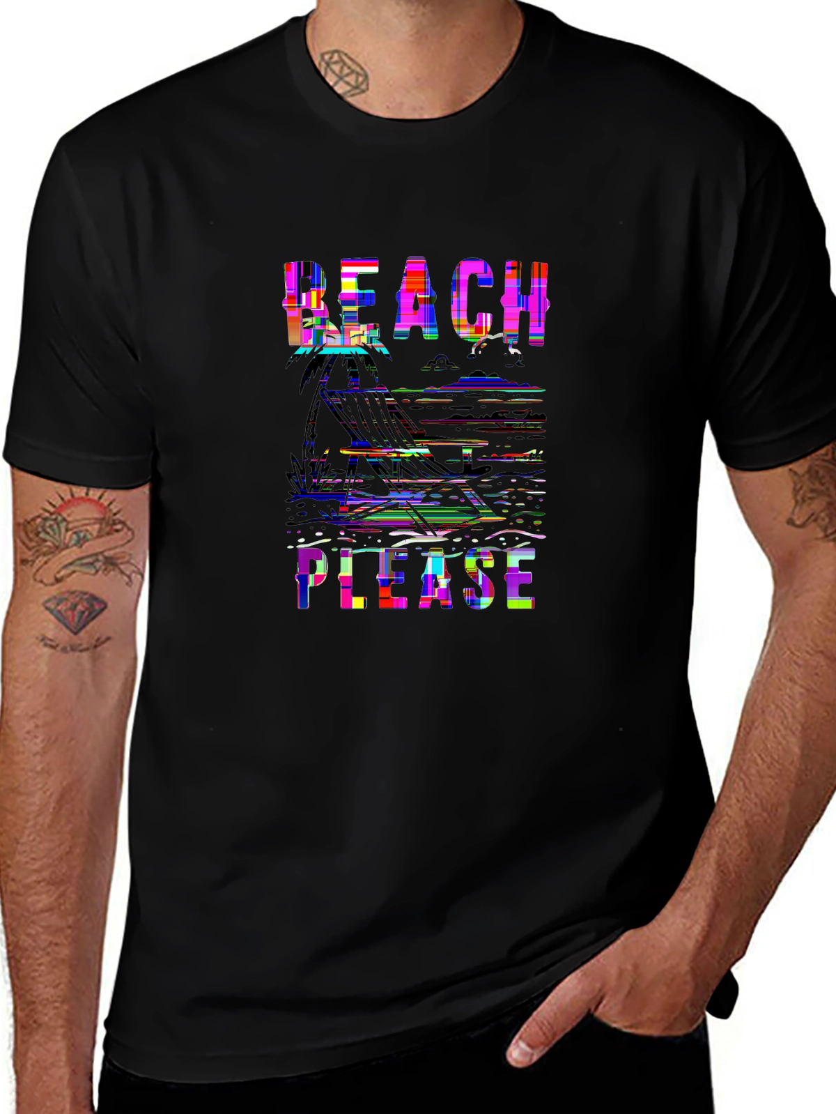 Summer Vibes Tee – Beach chair ocean