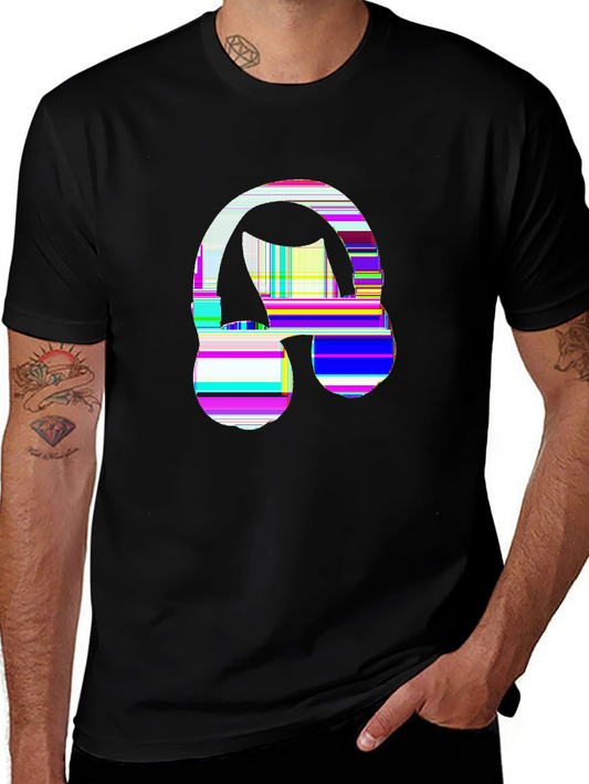 Vibes Music Tee – Headphones and notes