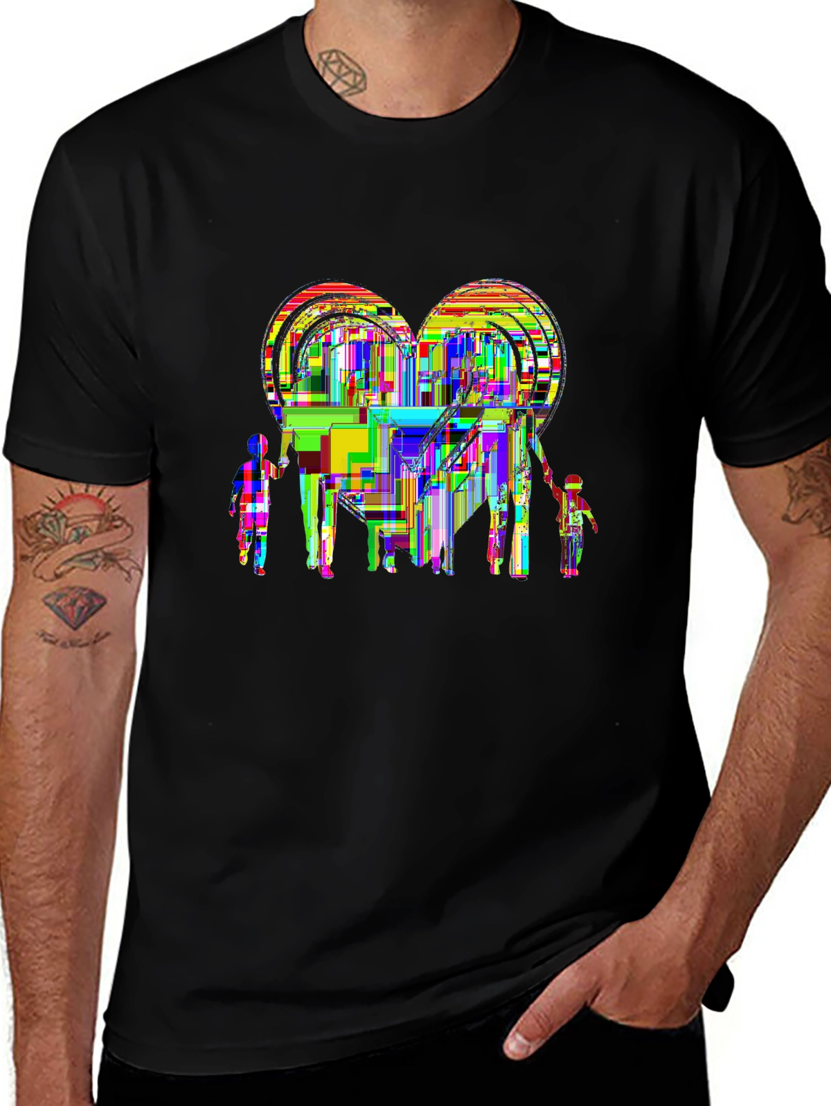 Family First Tee – Family holding hands