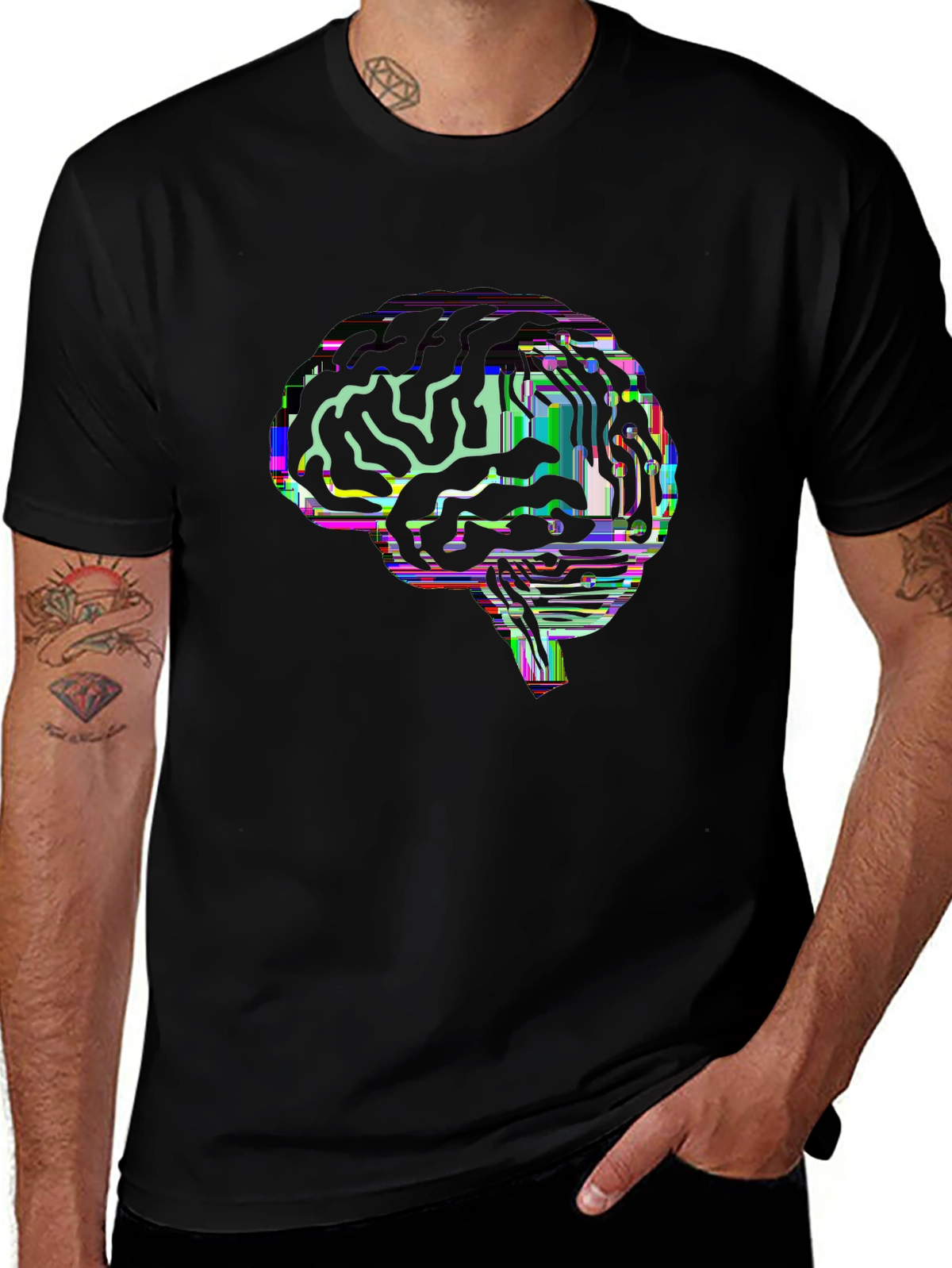 Future Tech Tee – Circuit board brain