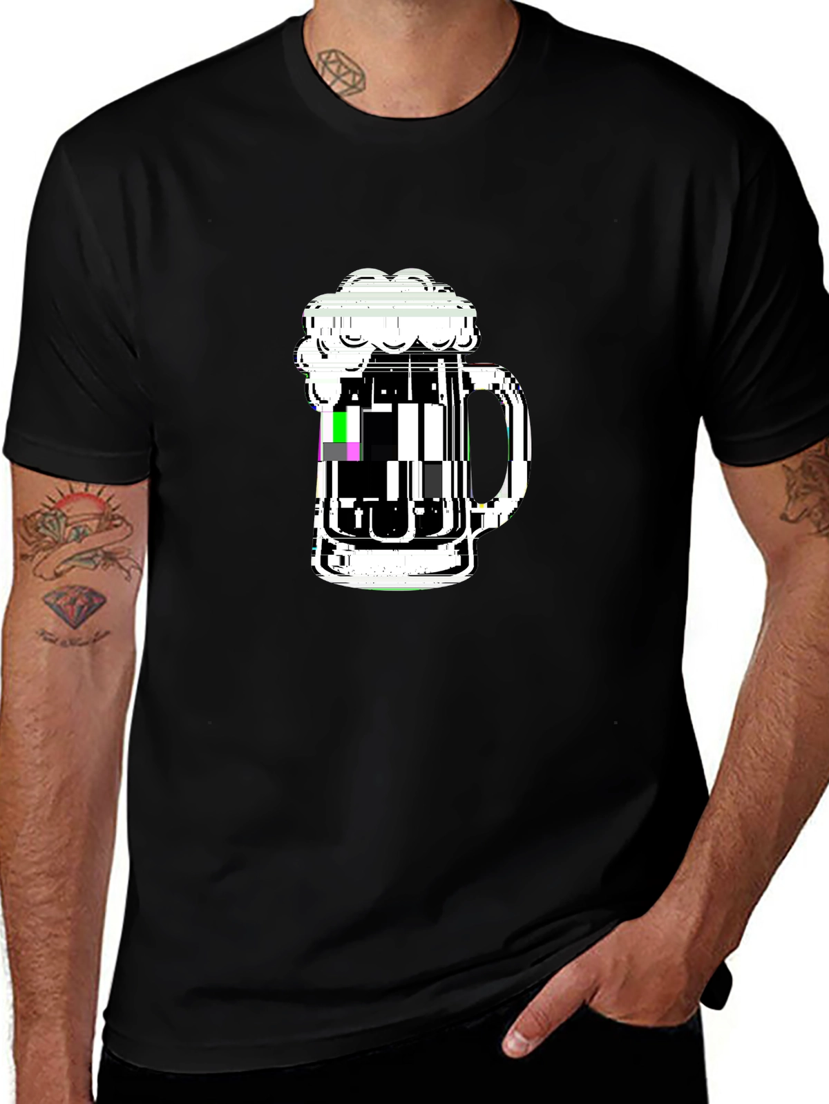 Foodie Vibes Tee – Beer mug foam