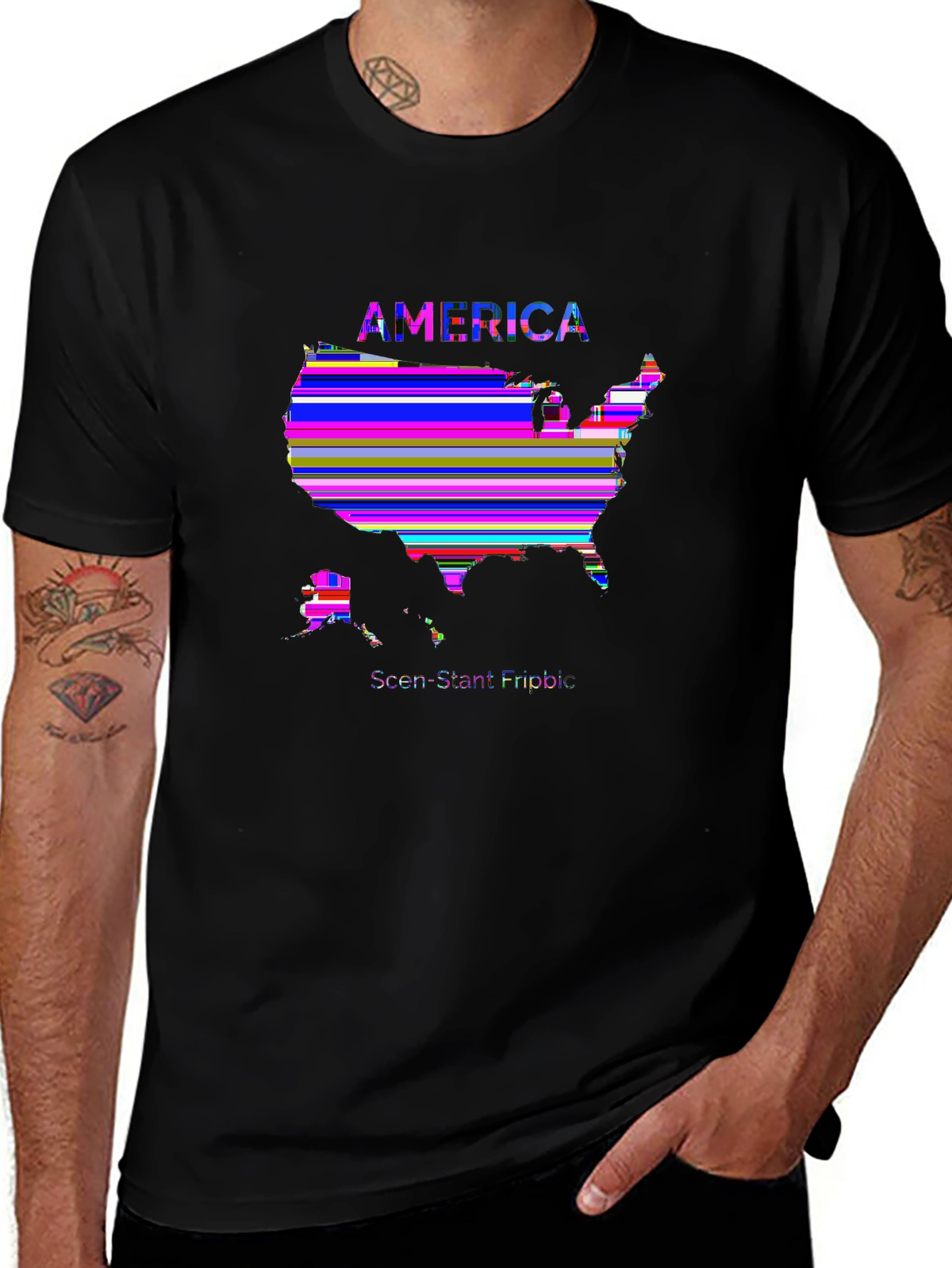 American Pride Tee – USA map with