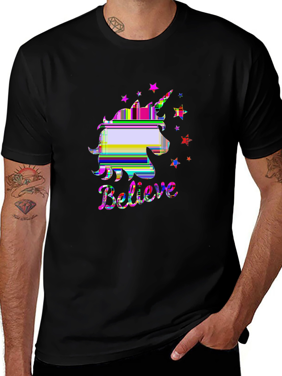 Mythical Legends Tee – Unicorn with stars