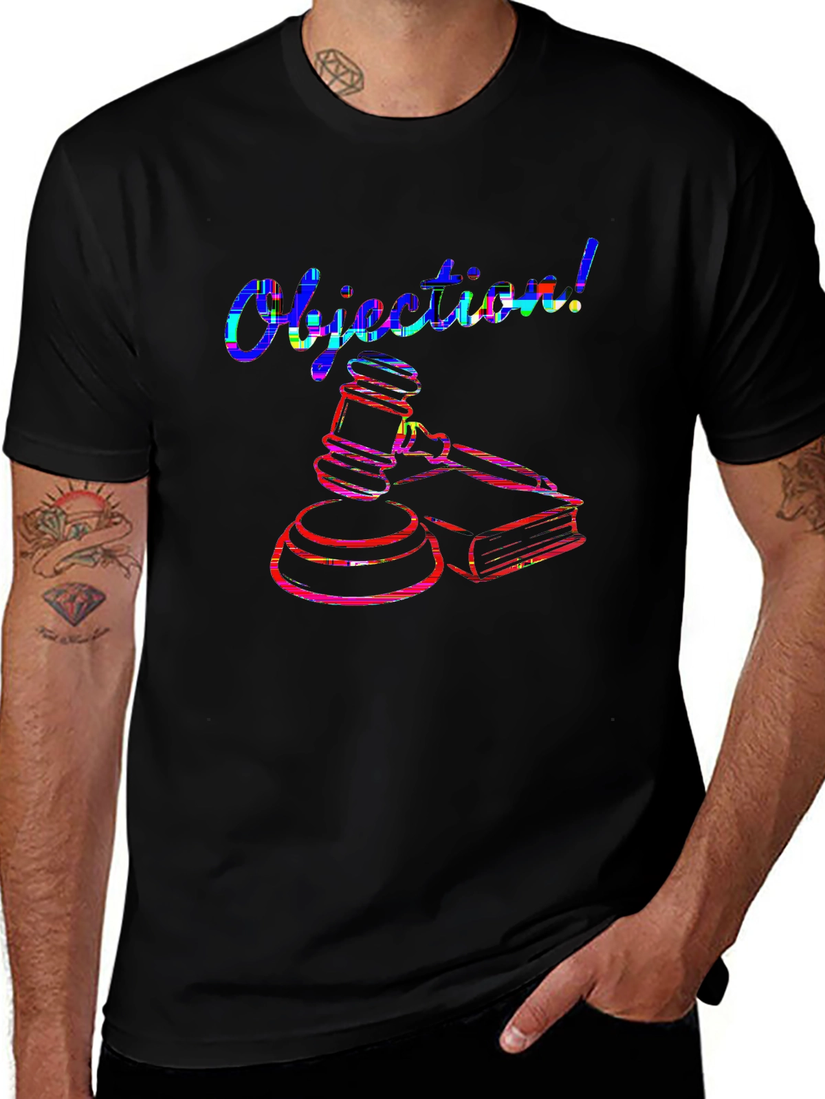 Side Hustle Tee – Gavel and books