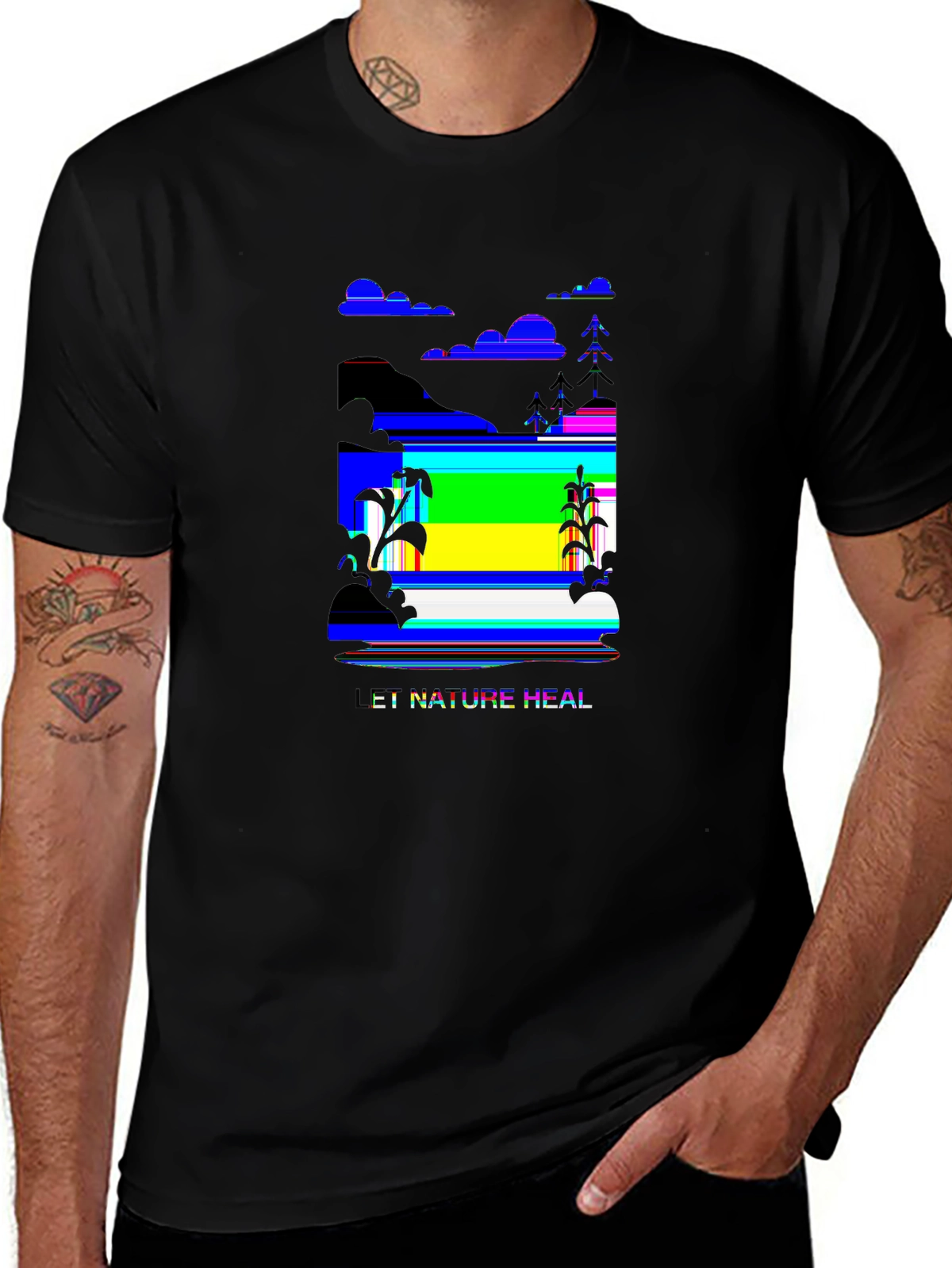 Wild Explorer Tee – Waterfall and rocks