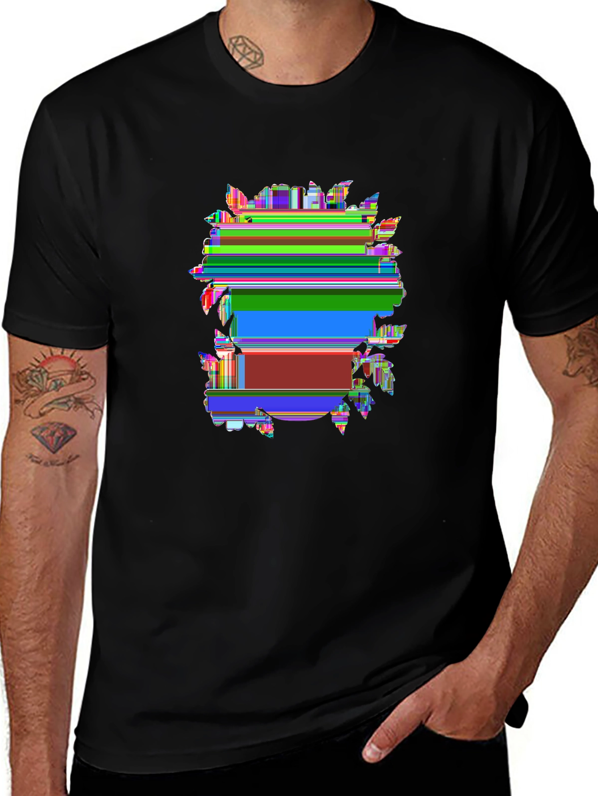 Dark Aesthetic Tee – Sugar skull with