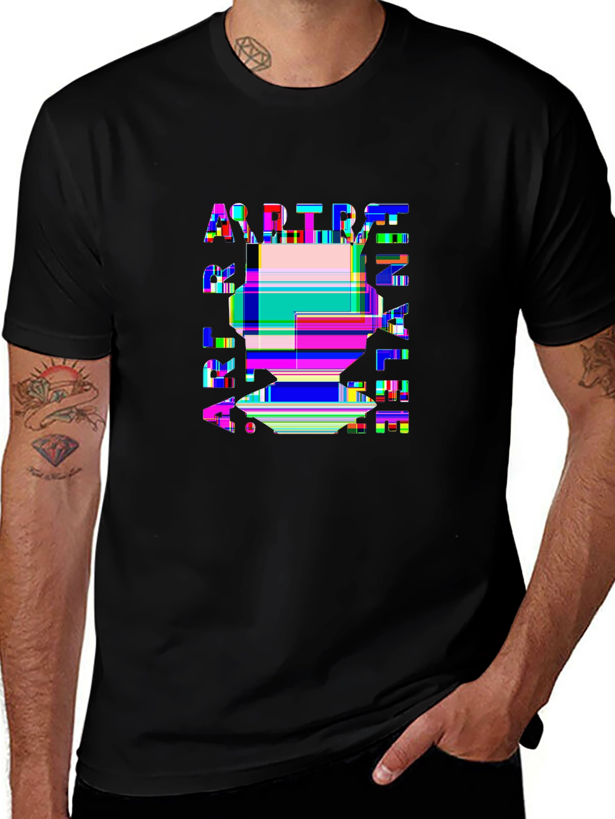 Future Tech Tee – Robot face with