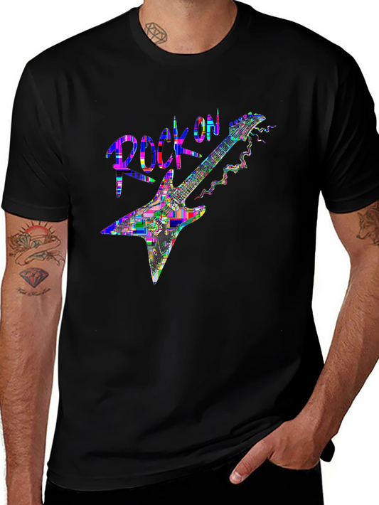 Vibes Music Tee – Electric guitar with