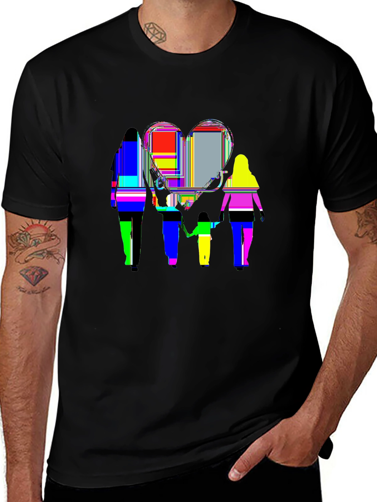 Family First Tee – Family holding hands