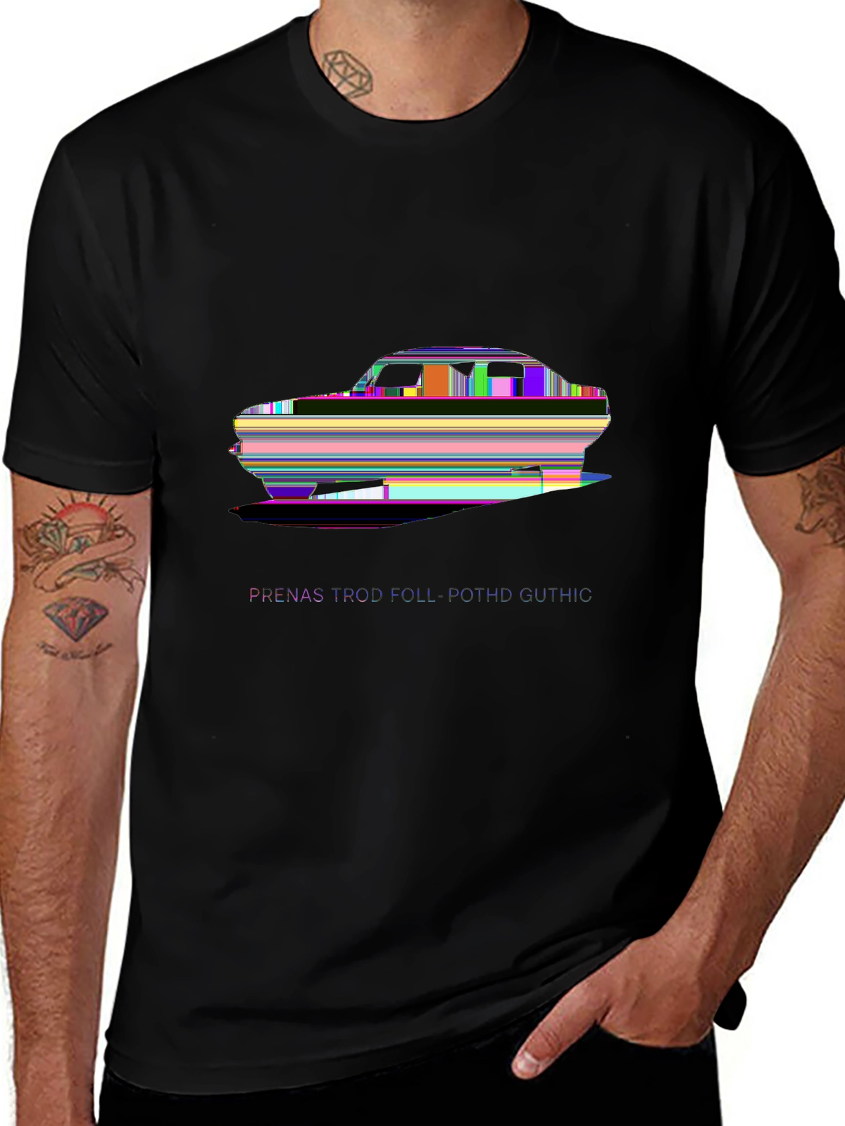 Auto Enthusiast Tee – Mustang car silhouette