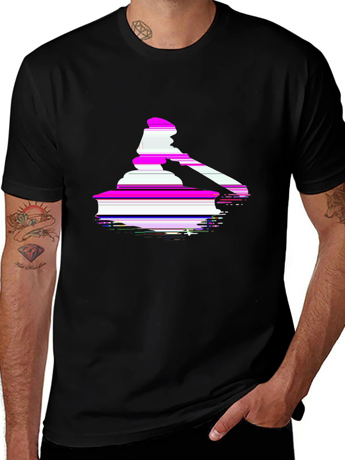 Side Hustle Tee – Gavel and books