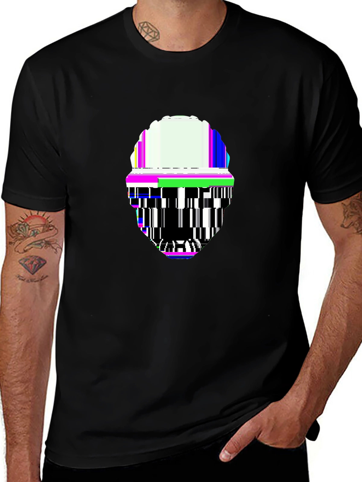 Future Tech Tee – Robot face with