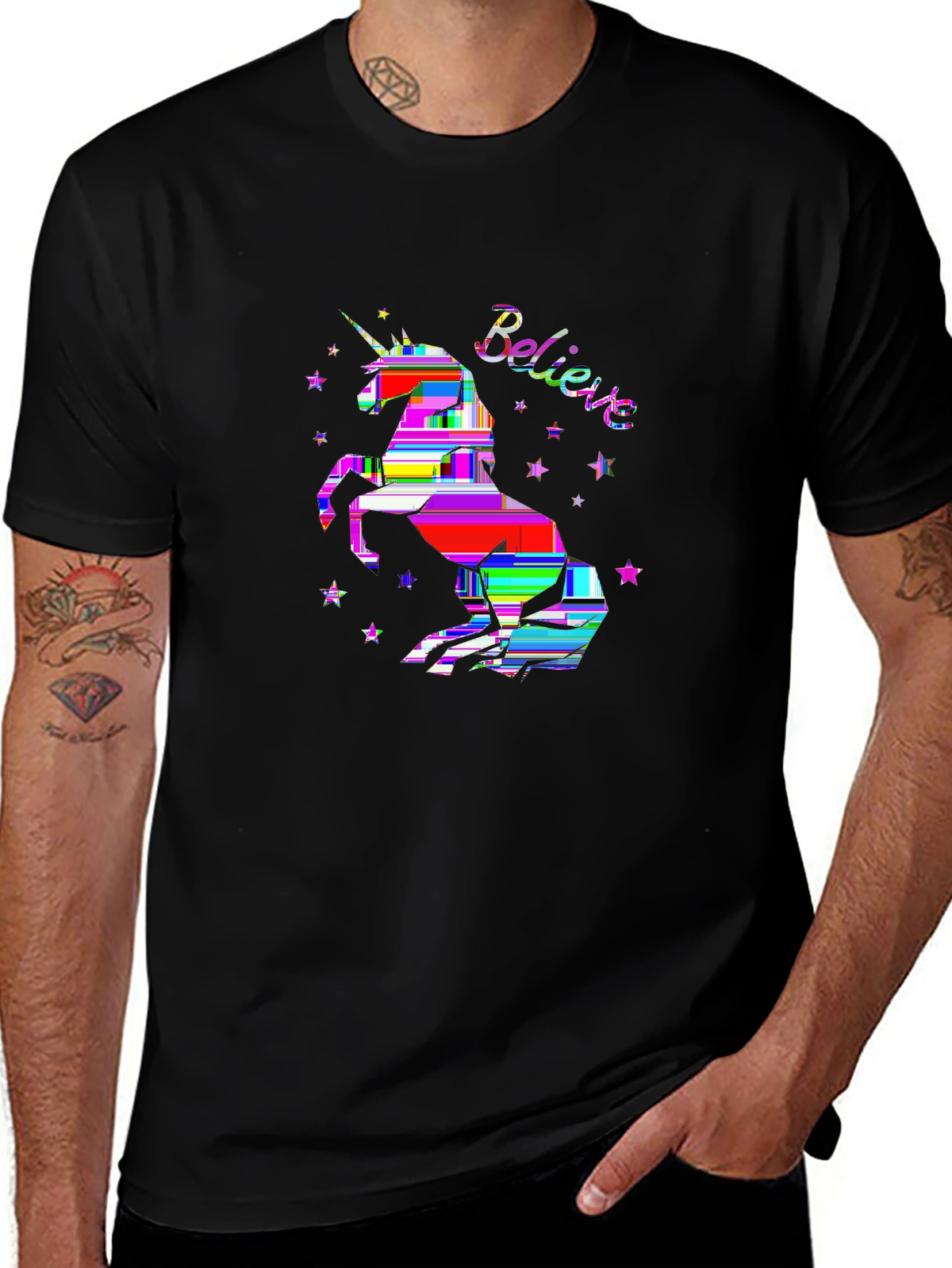 Mythical Legends Tee – Unicorn with stars