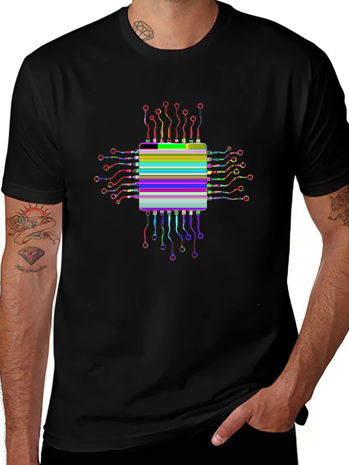 Future Tech Tee – AI chip, circuit