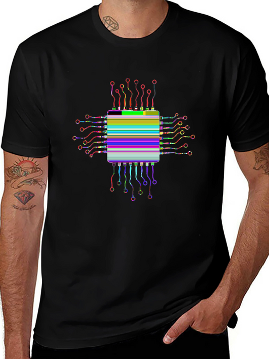 Future Tech Tee – AI chip, circuit