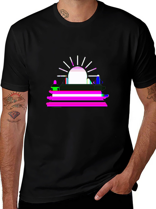 Wild Explorer Tee – Mountain peak geometric