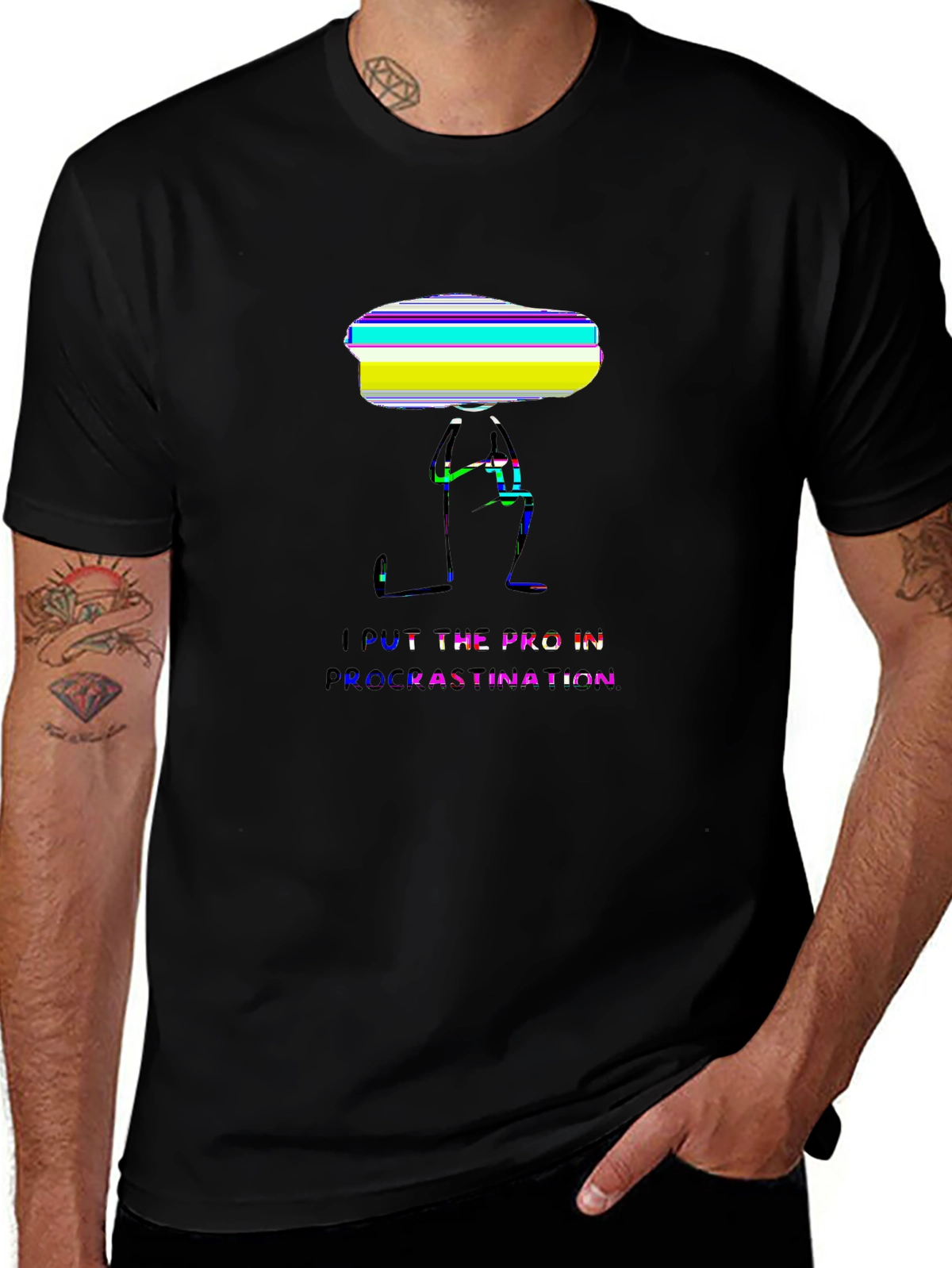 Funny Bone Tee – Minimalist stick figure