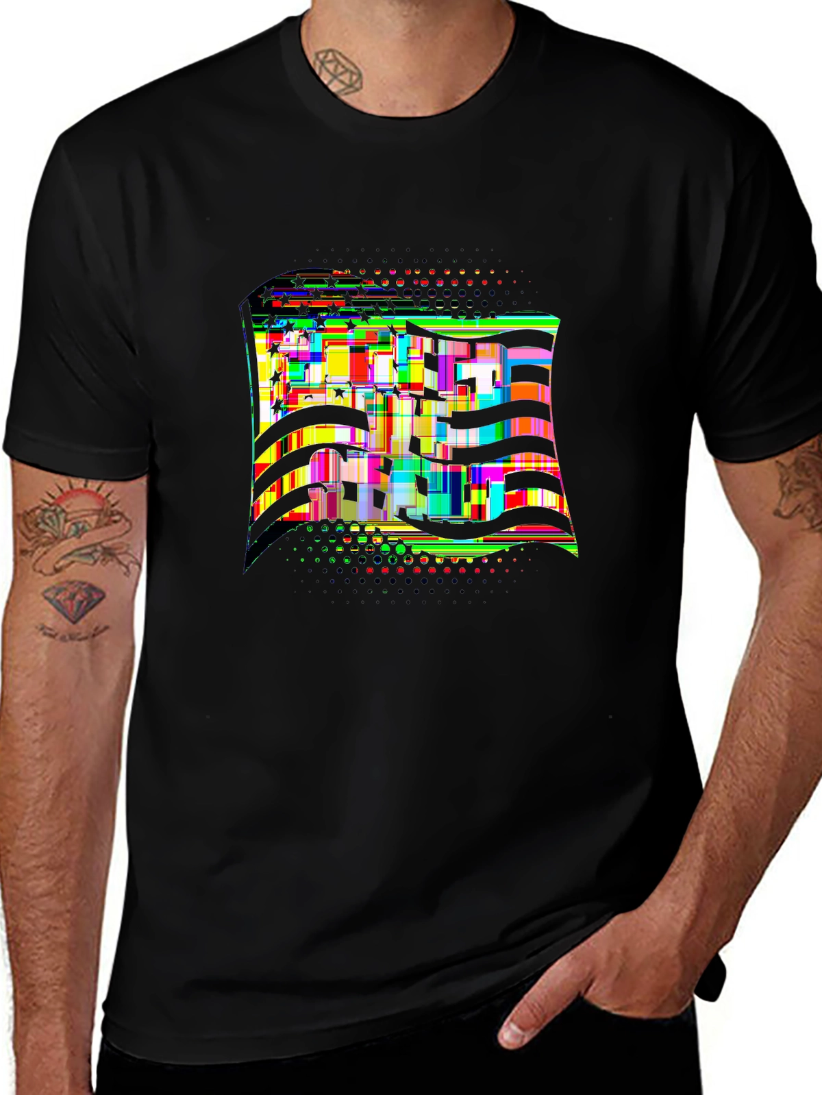 American Pride Tee – American flag wave