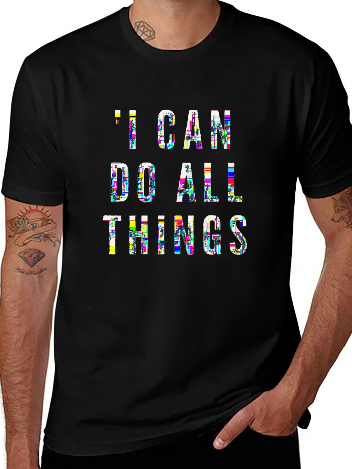 Faith Over Fear Tee – Scripture verse, 'I