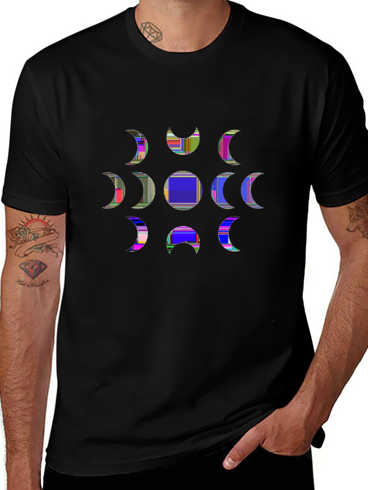 Wild Explorer Tee – Moon phases line