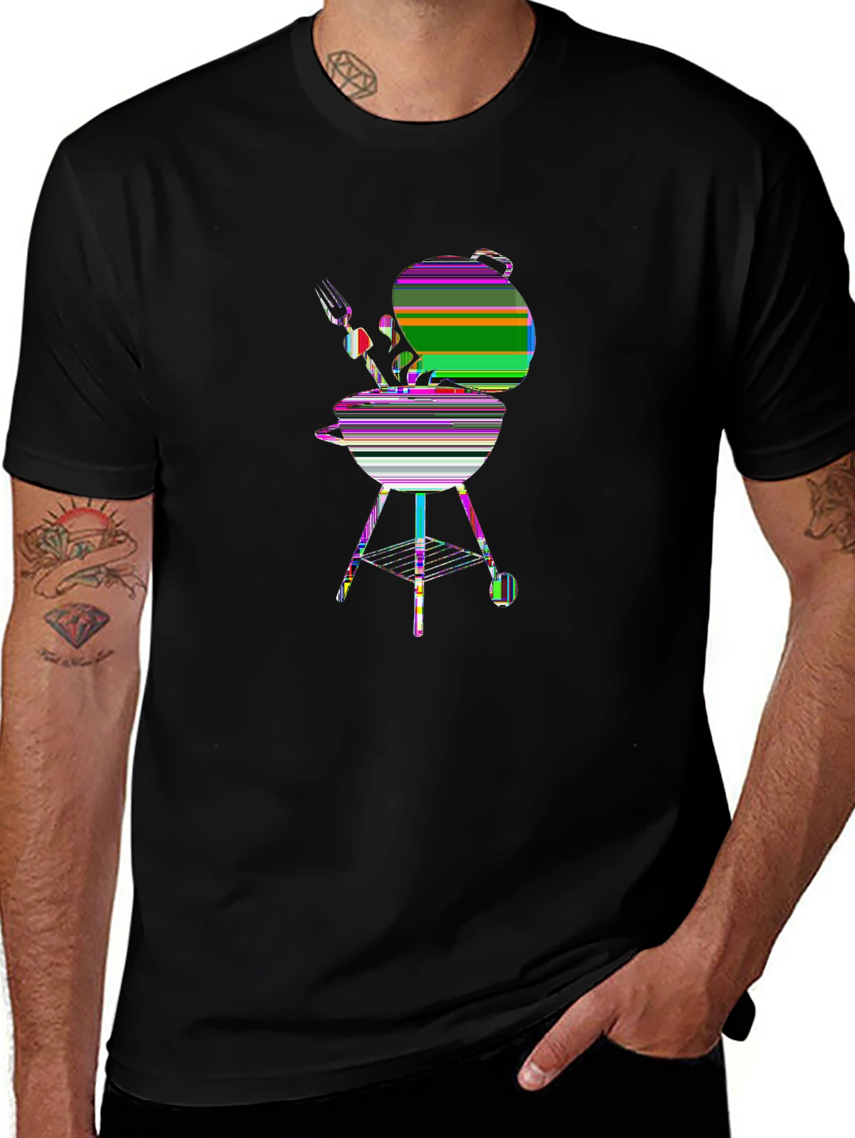 Foodie Vibes Tee – BBQ grill and