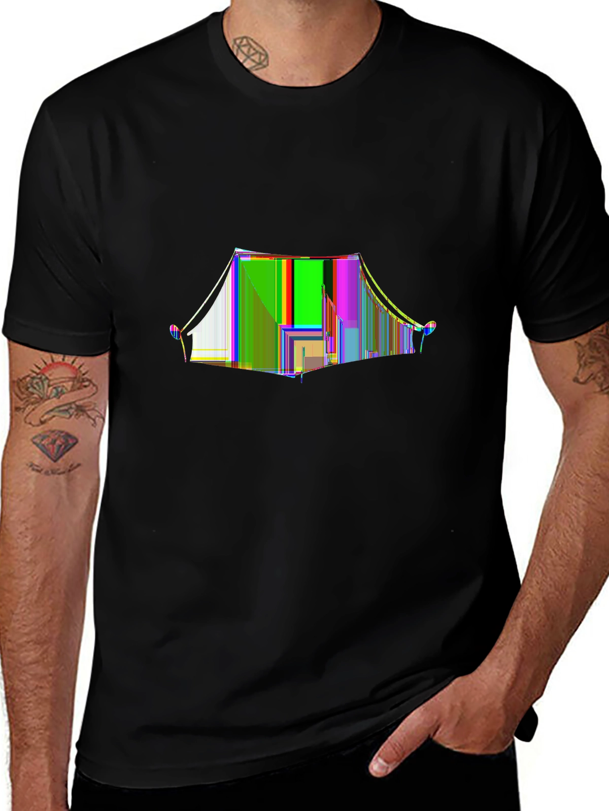 Vibes Music Tee – Music festival tent