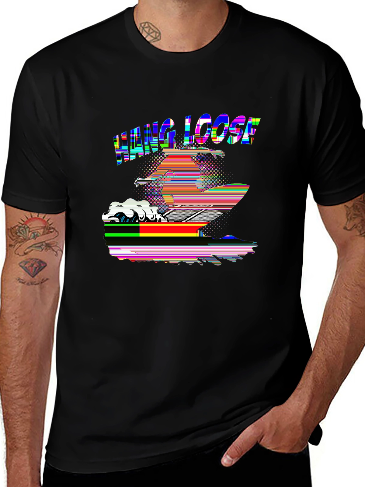 Summer Vibes Tee – Surfboard on waves