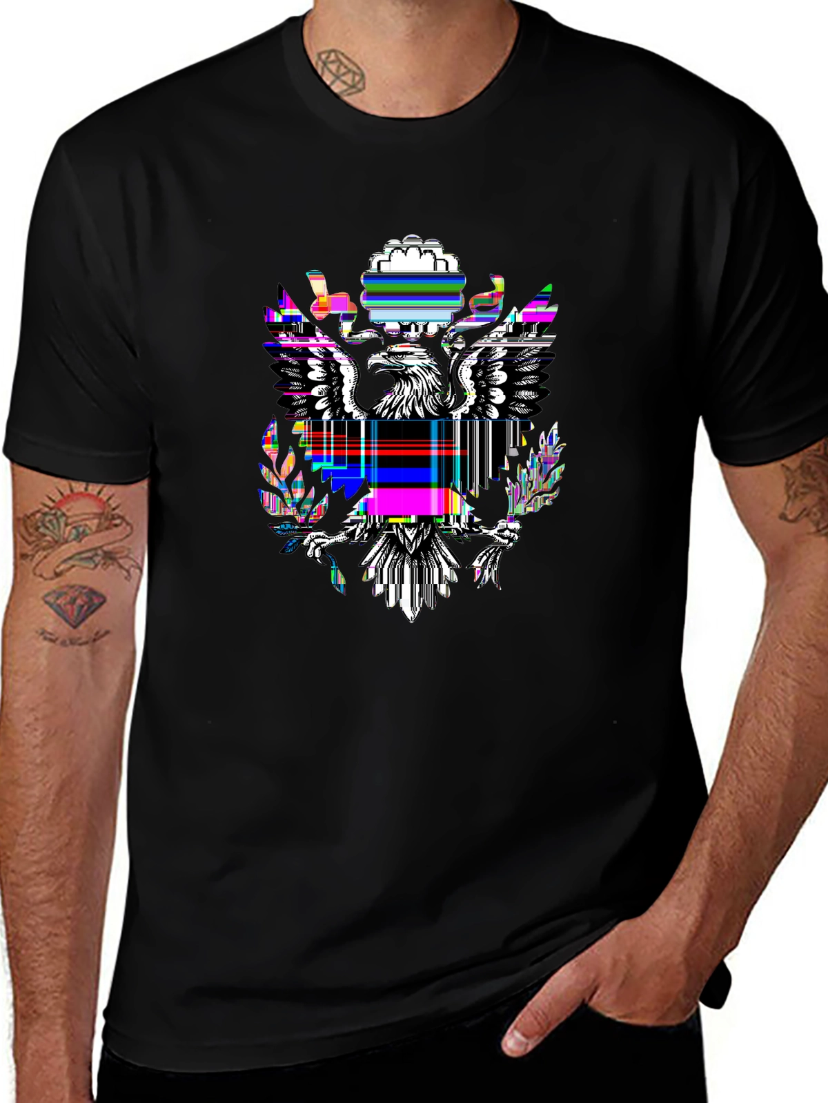 American Pride Tee – USA flag eagle