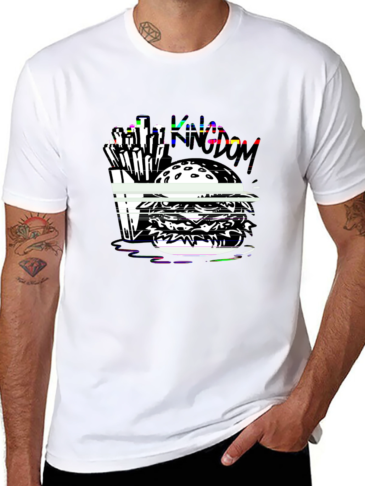 Foodie Vibes Tee – Burger with fries