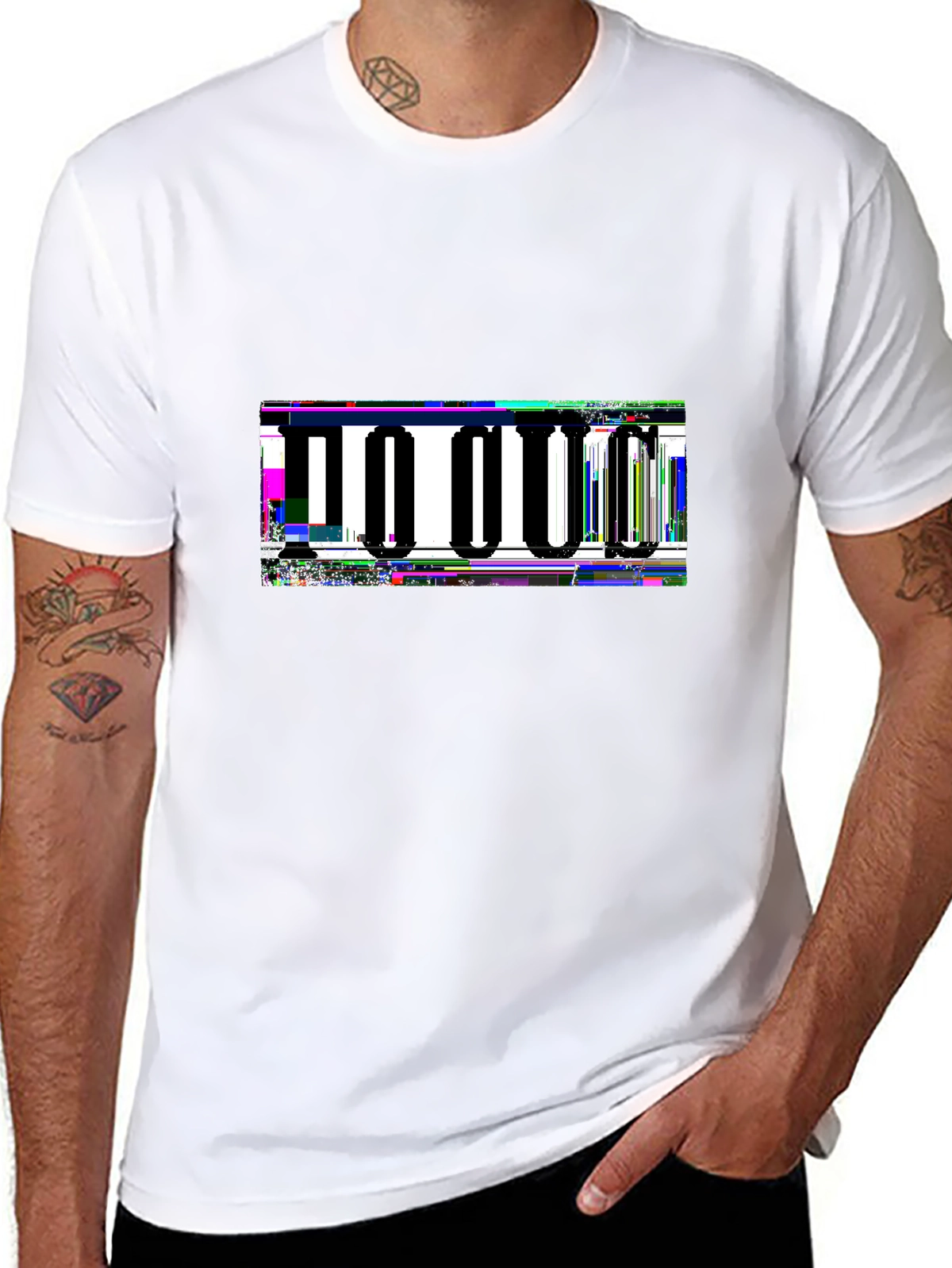 Minimal Statement Tee – Bold serif 'FOCUS'