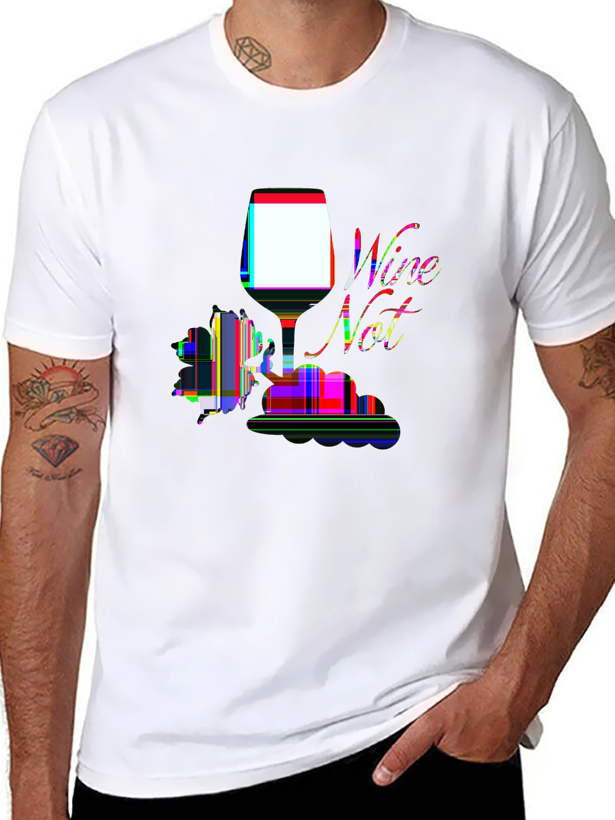 Foodie Vibes Tee – Wine glass and