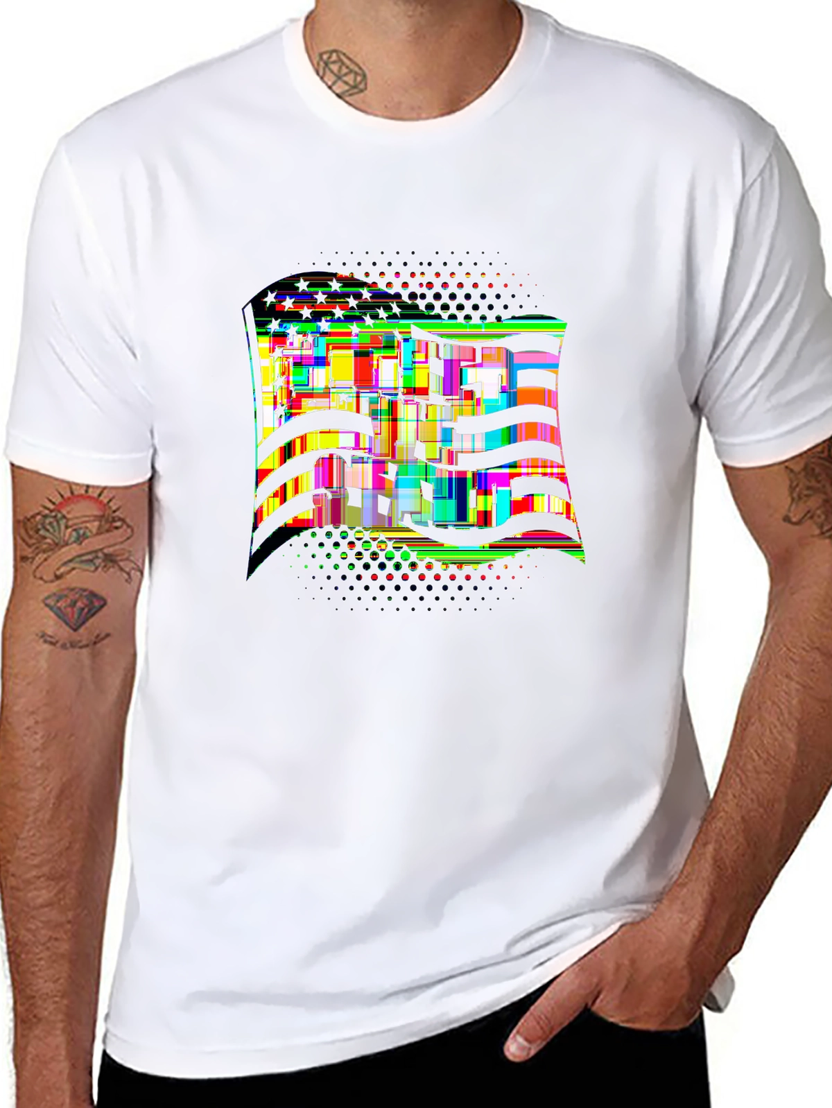 American Pride Tee – American flag wave