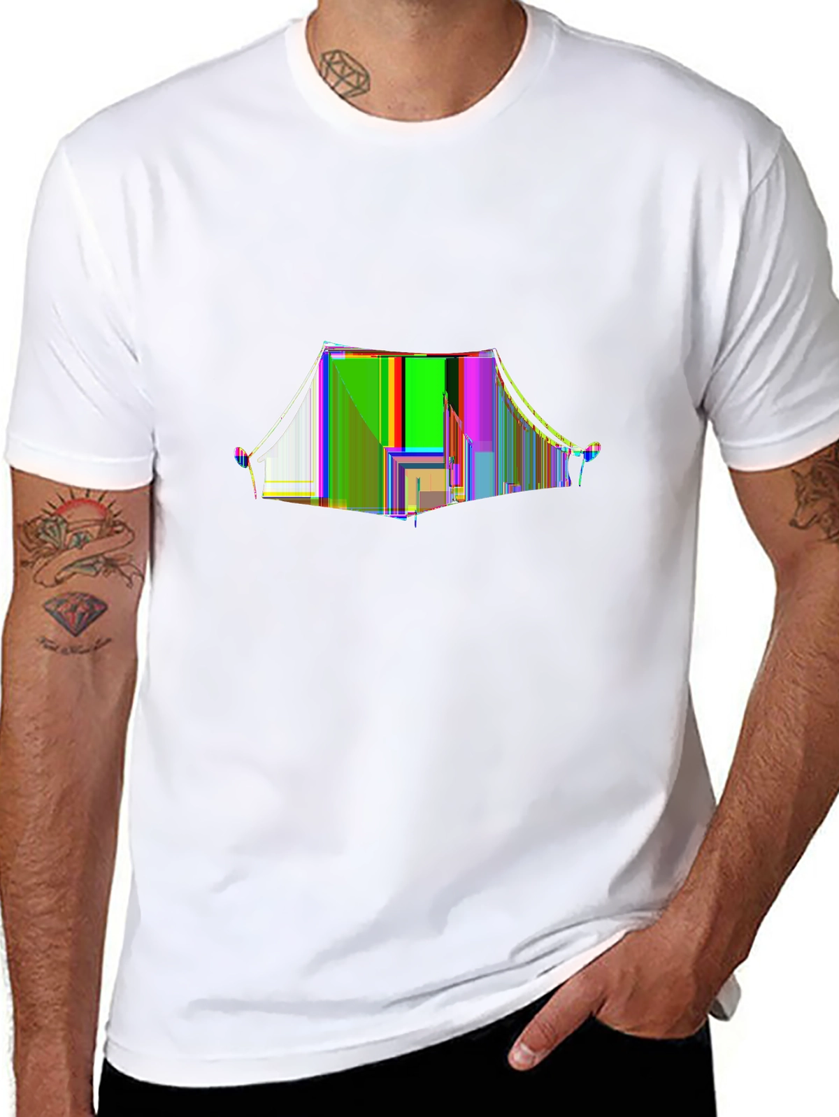 Vibes Music Tee – Music festival tent