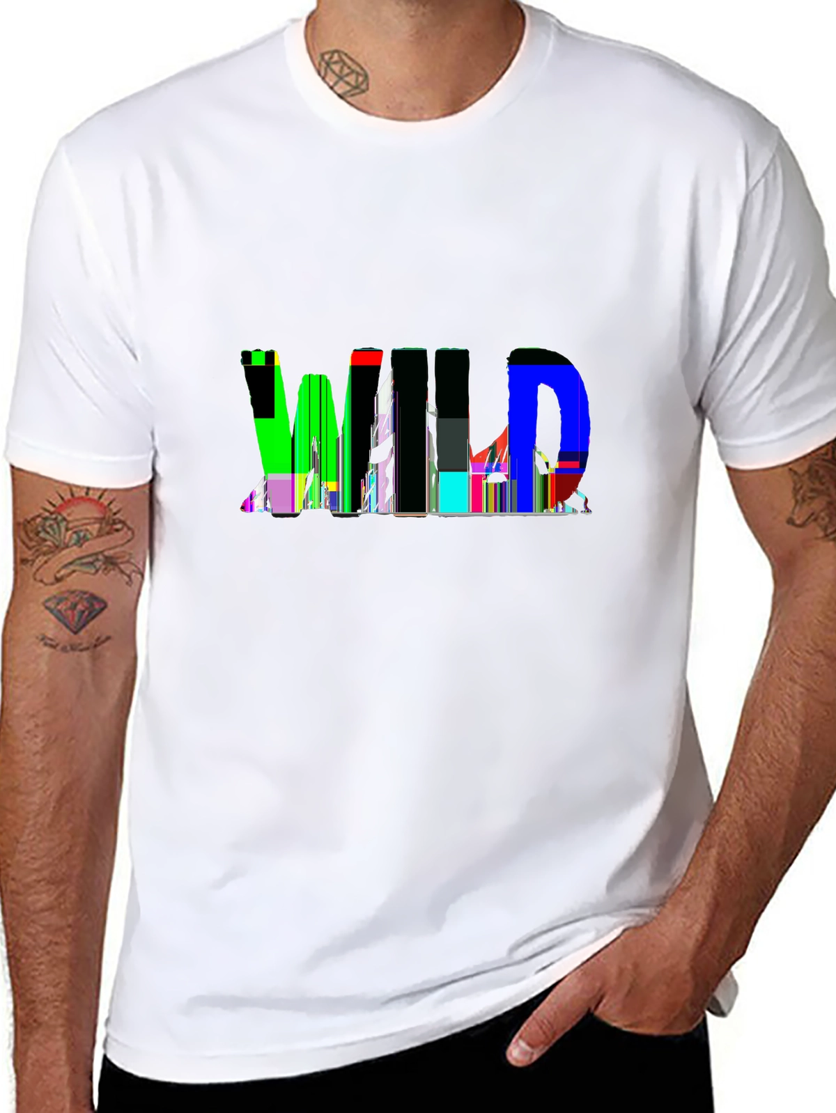 Minimal Statement Tee – Bold 'WILD' with