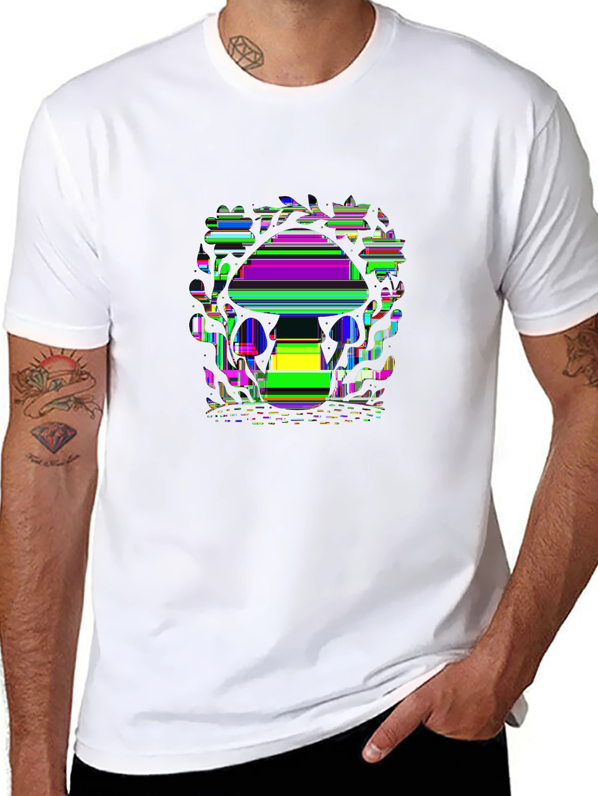 Wild Explorer Tee – Mushroom with floral
