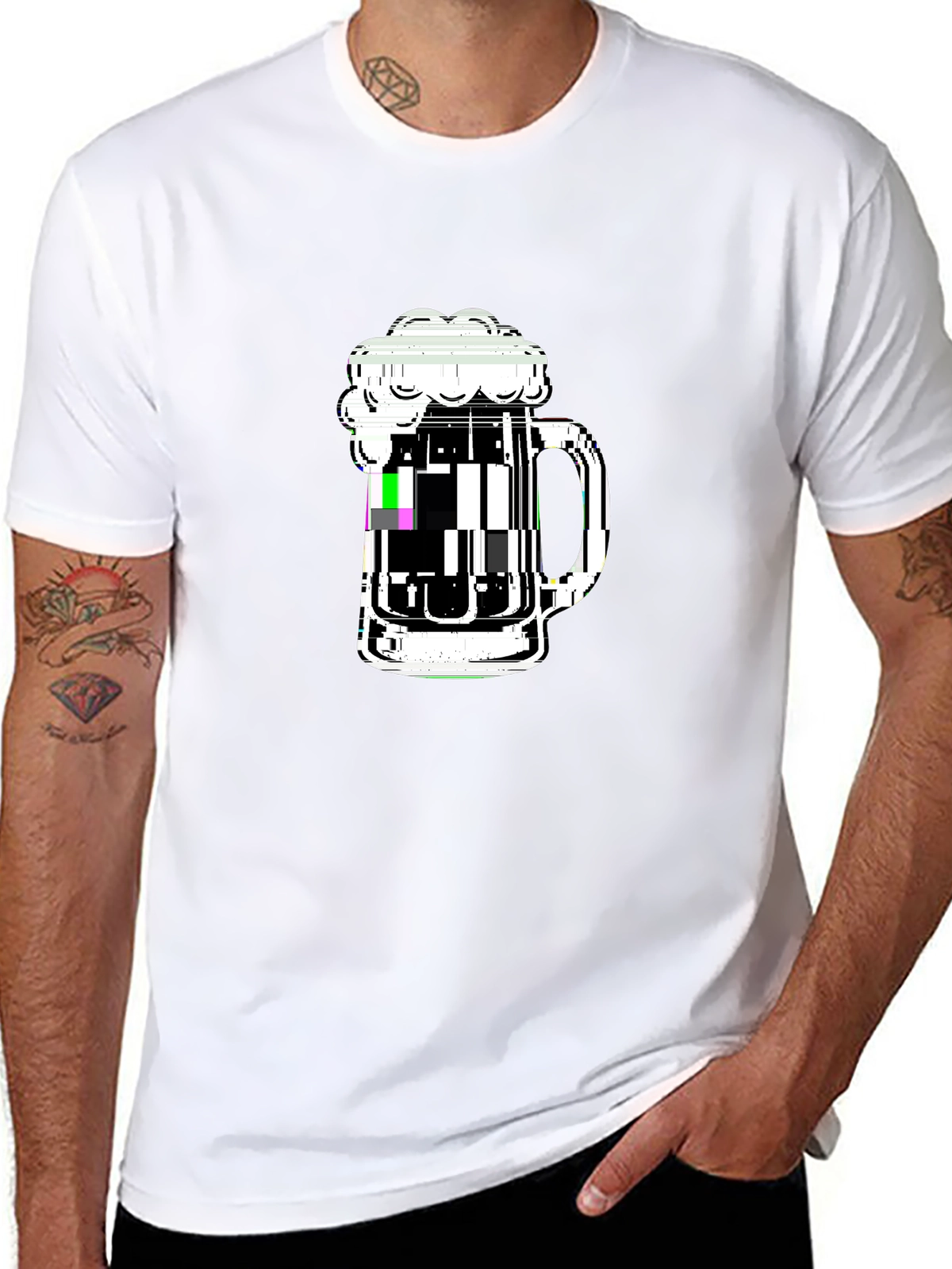 Foodie Vibes Tee – Beer mug foam