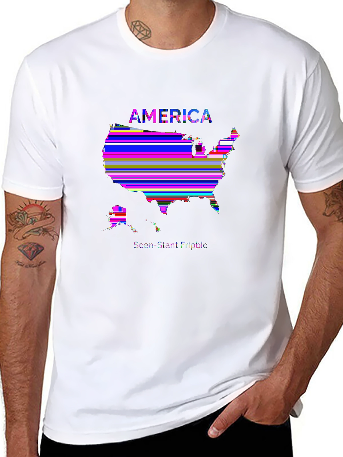 American Pride Tee – USA map with
