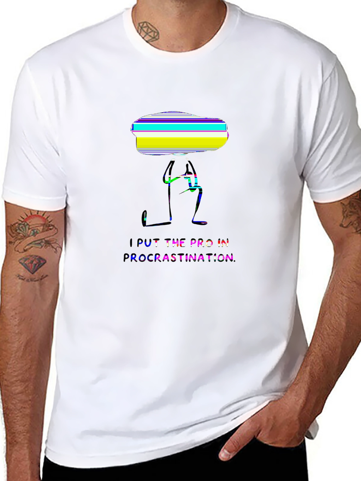 Funny Bone Tee – Minimalist stick figure