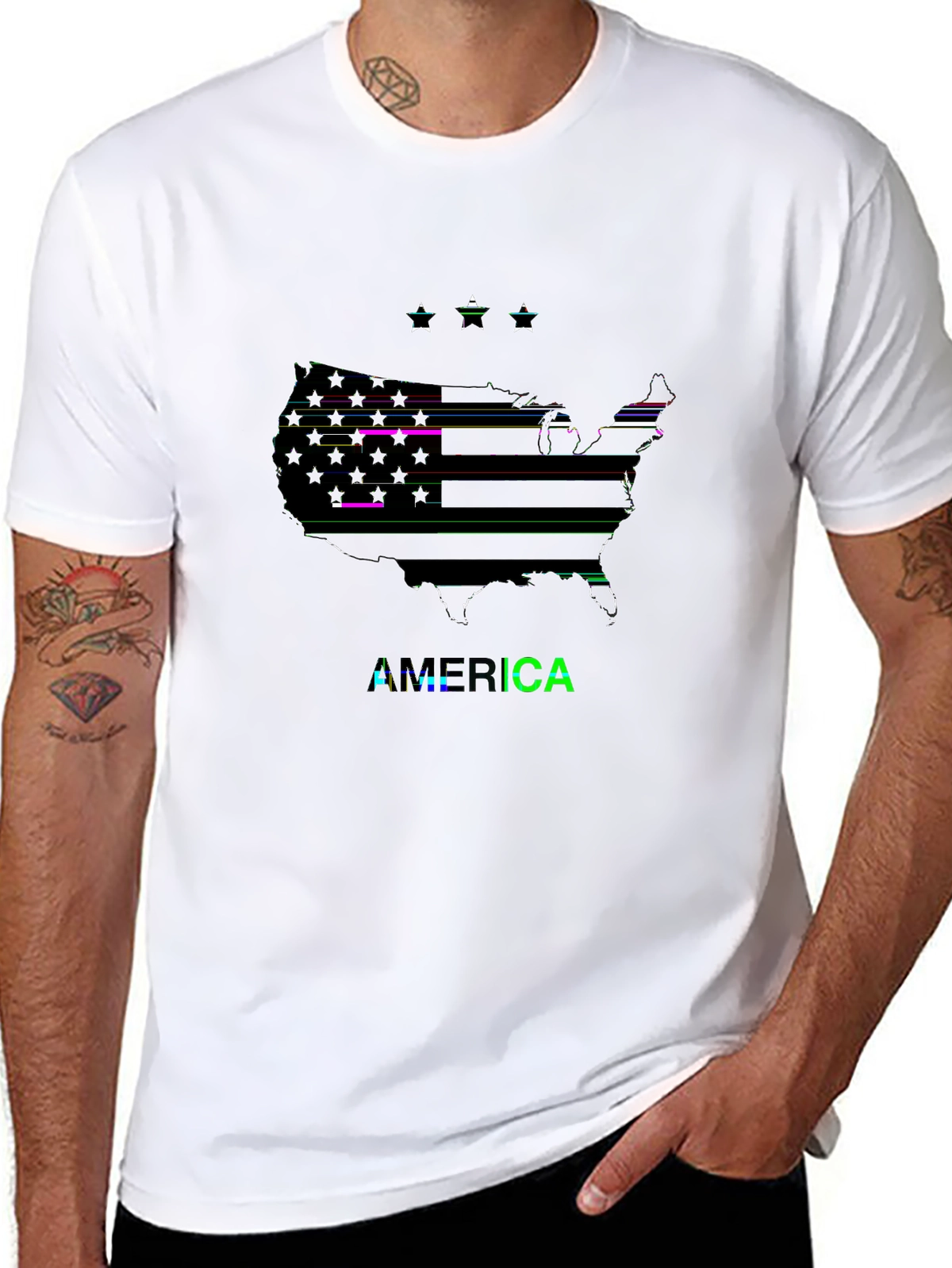 American Pride Tee – USA map with